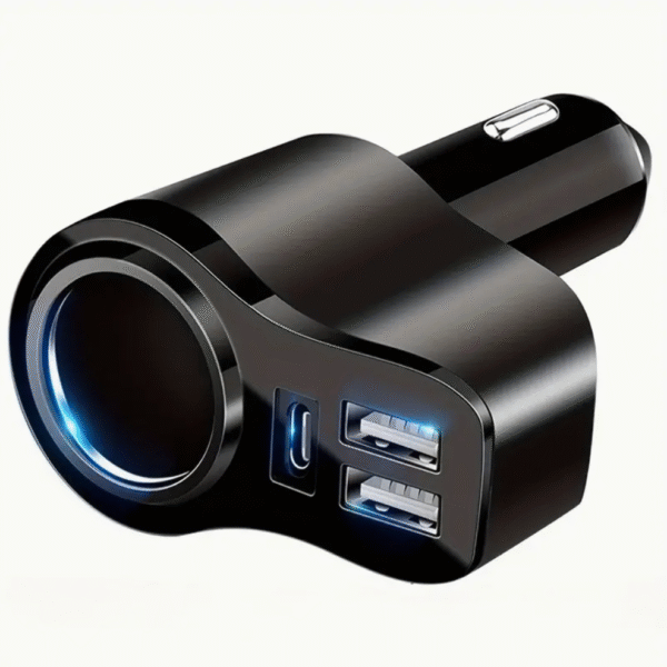 Screenshot 2025-08-25 at 18.31.33 4 in 1 USB C 47W Car Charger with Multi Port in Black