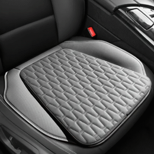 Breathable PU Leather Car Seat Cushion in Grey
