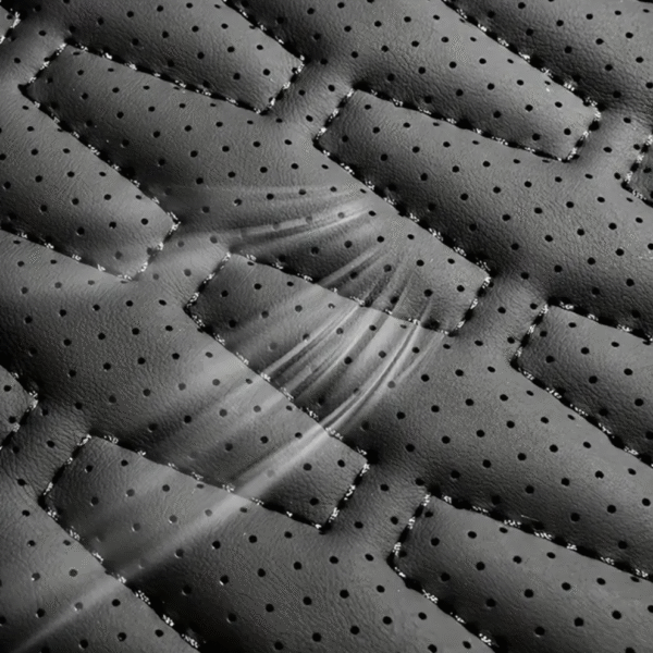 Breathable PU Leather Car Seat Cushion in Grey